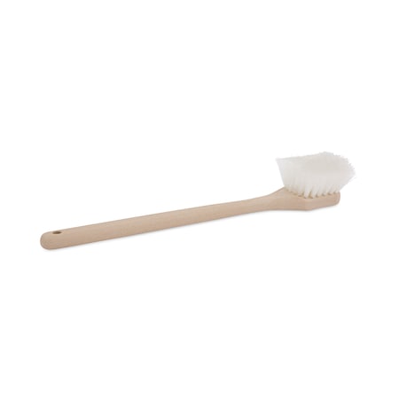 Boardwalk Cleaning Brushes, 14.5 in L Handle, 5.5 in L Brush, Cream, Plastic BWK4420